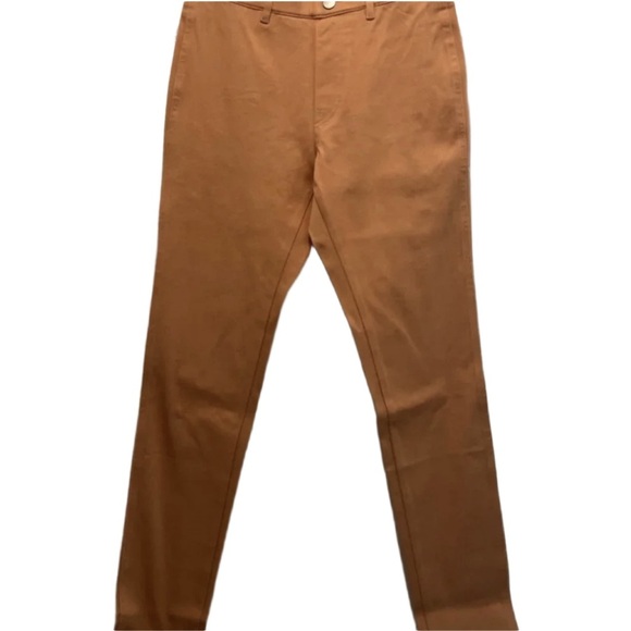 UniQlo Ultra Stretch Legging Pants Size Small Light Orange/Pumpkin Color - Picture 2 of 6